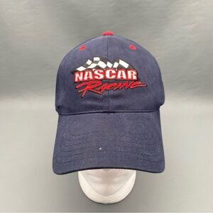 NASCAR Mens Hat Adjustable Strap Back Cap Size One Size Fits All